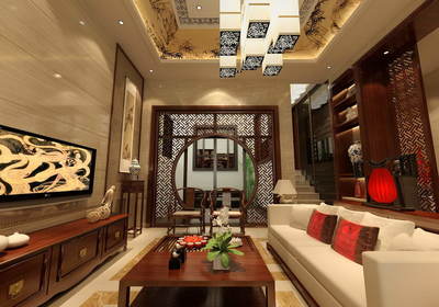 室內陳設包括字畫、匾幅、盤景、陶瓷、古玩、屏風、博古架等,追求_裝修美圖-新浪家居